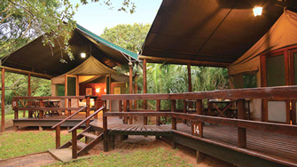 Falaza Game Park luxury tented accommodation KwaZulu-Natal Hluhluwe iMfolozi Game Reserve