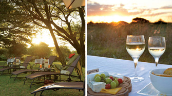 Falaza Game Park luxury tented accommodation KwaZulu-Natal Hluhluwe iMfolozi Game Reserve