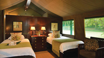 Falaza Game Park luxury tented accommodation KwaZulu-Natal Hluhluwe iMfolozi Game Reserve