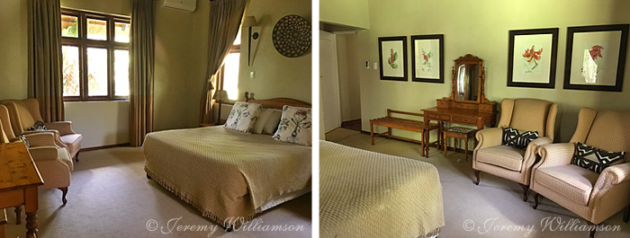 Main bedroom at Mtwazi Lodge located in Hluhluwe iMfolozi Reserve, KwaZulu-Natal