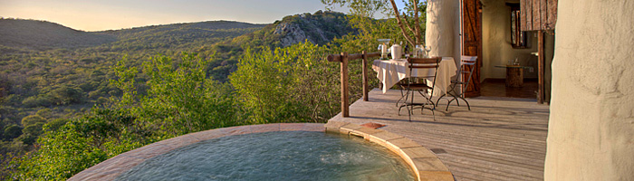Private viewing deck and plunge pool - Phinda Rock Lodge Big 5 Phinda Private Game Reserve South Africa