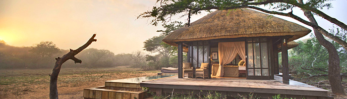 Phinda Vlei Lodge Luxury Thatched Suite Sunset Phinda Private Game Reserve