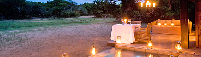 Phinda Vlei Lodge Private Dinner Luxury Suite Plunge Pool Phinda Private Game Reserve