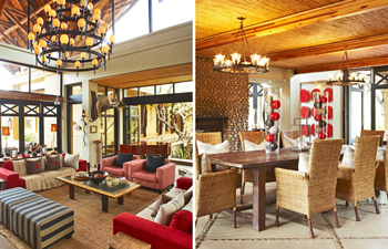 Lounge Dining area Thanda Private Villa iZulu Exclusive-Use Thanda Private Game Reserve Accommodation Bookings