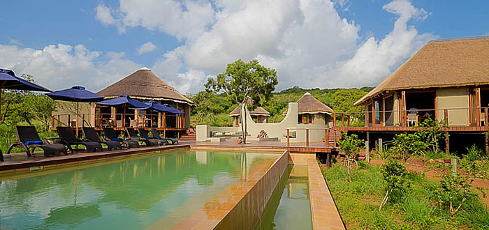 Thanda Tented Safari Camp Main Lodge Swimmimg pool Thanda Private Game Reserve