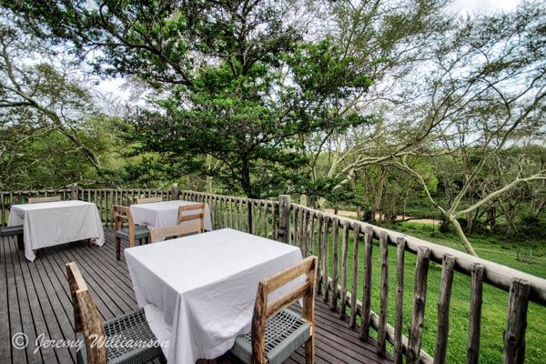 Outside Dining area Manyoni Private Game Reserve Zululand Rhino Reserve KwaZulu-Natal South Africa