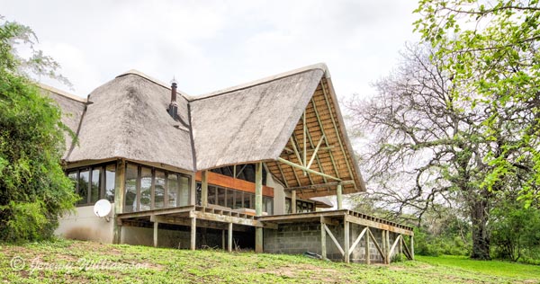 View of The Homestead at Rhino River Lodge in the Big 5 Manyoni Private Game Reserve (Zululand Rhino Reserve) located in KwaZulu-Natal, South Africa